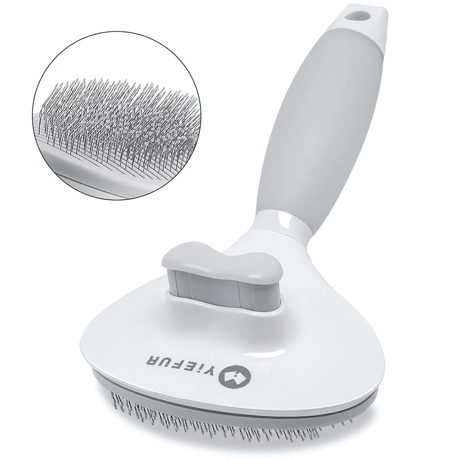Solid Cat Hair Brush Cat Brush for Shedding Soft Silicone Self Cleaning Brushes for Short and Long Haired Cats for Grooming and Shedding Comfortable