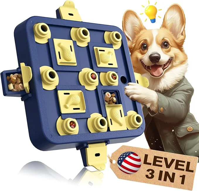 Superior KADTC Interactive Dog Chess Puzzle Toy – 3-in-1 Treat Puzzles Game Boredom Buster Puppy Enrichment Toys for Brain Stimulation Small Medium Large Dogs About This Fashionable