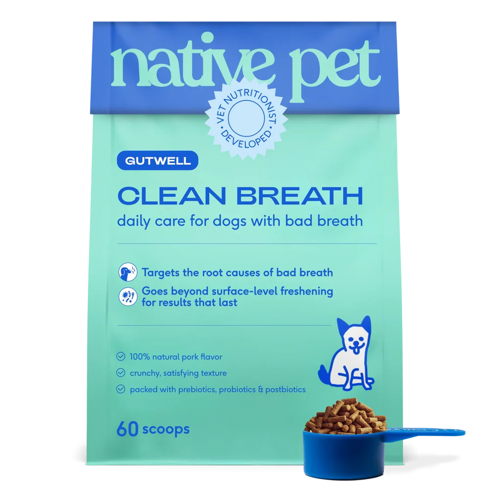 Refined Native Pet Gutwell Clean Breath Dog Dental Care Supplement 12.7-oz Soft