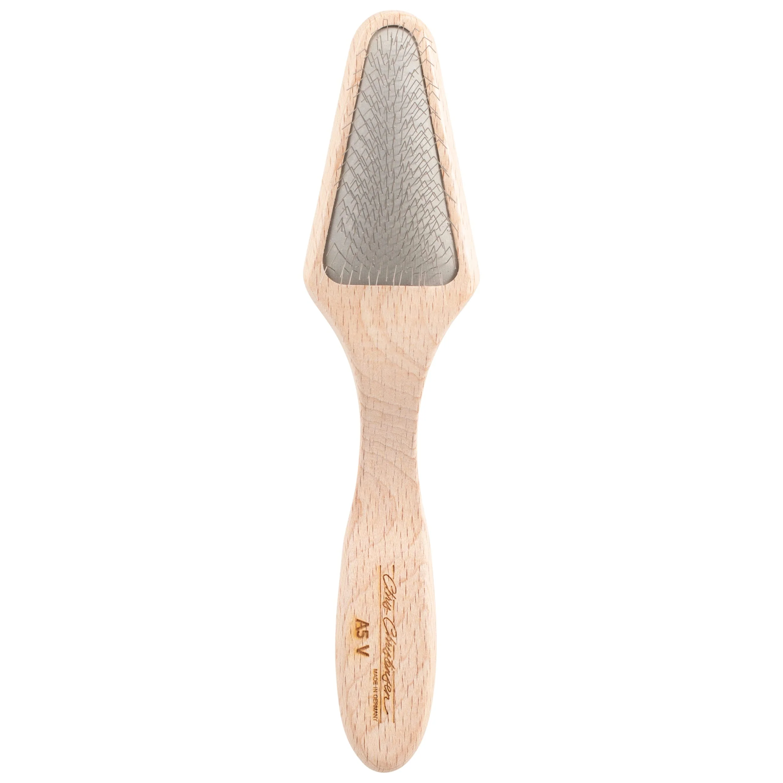 Certified Chris Christensen Mark V Triangle Slicker Brush – Gentle Detangling for Delicate Coats Carefully Designed