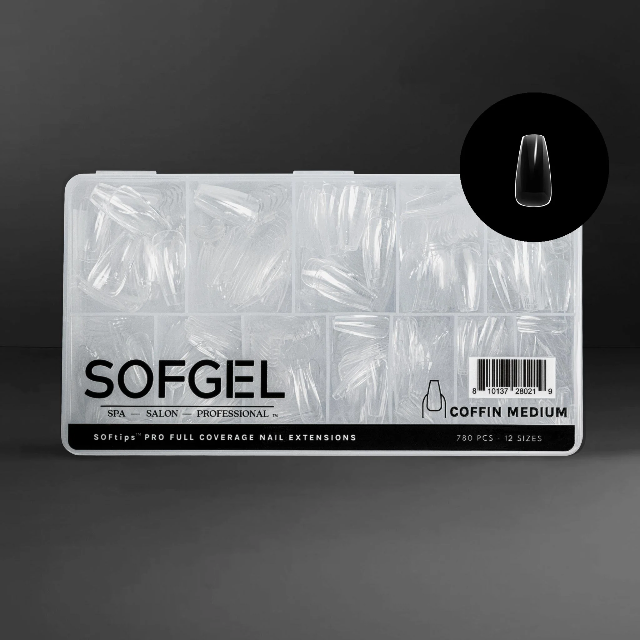 Solid SOFTIPS PRO™ XII - Standard Coffin Medium Functional