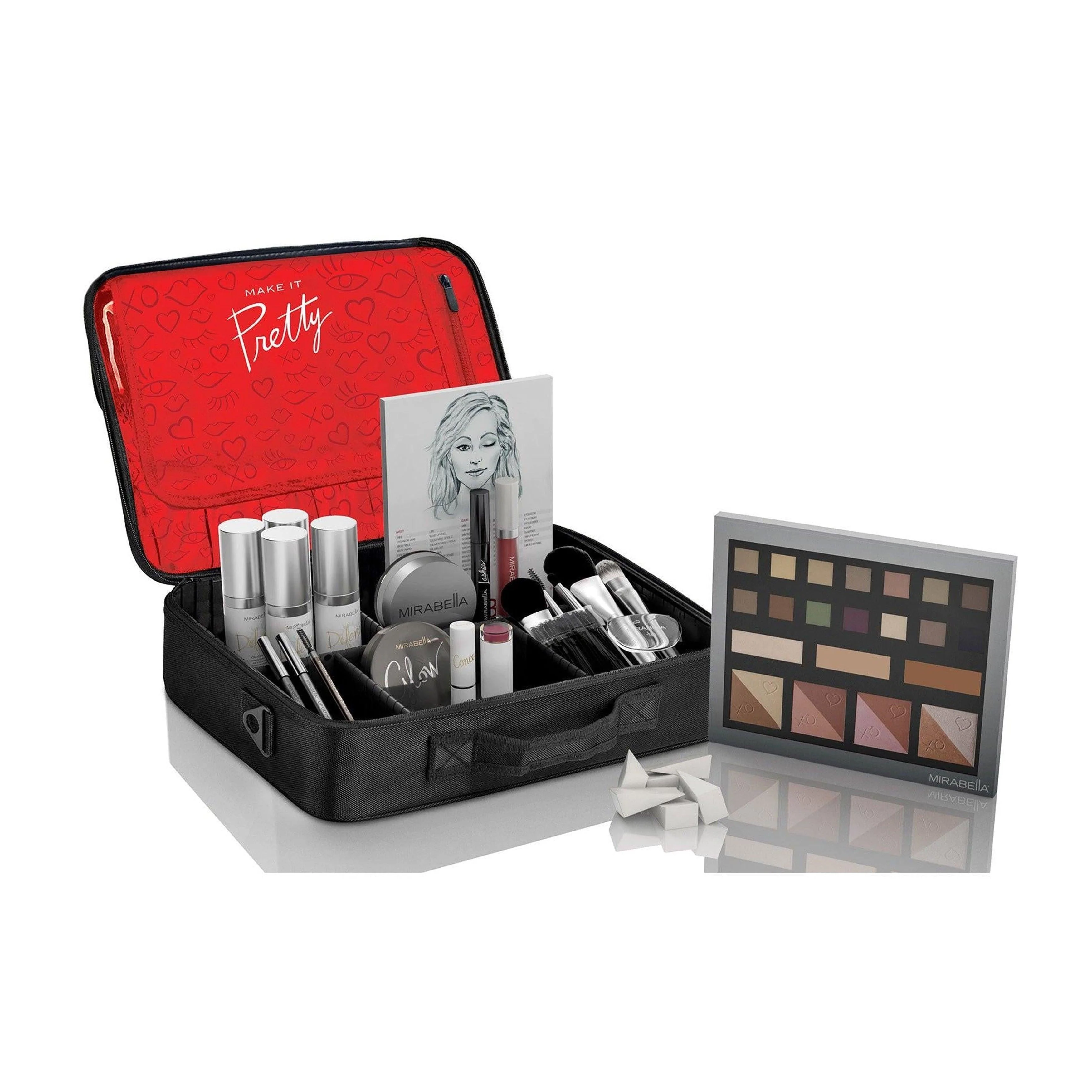 Dependable Professional Medium Makeup Artist Kit with Backpack Detailed