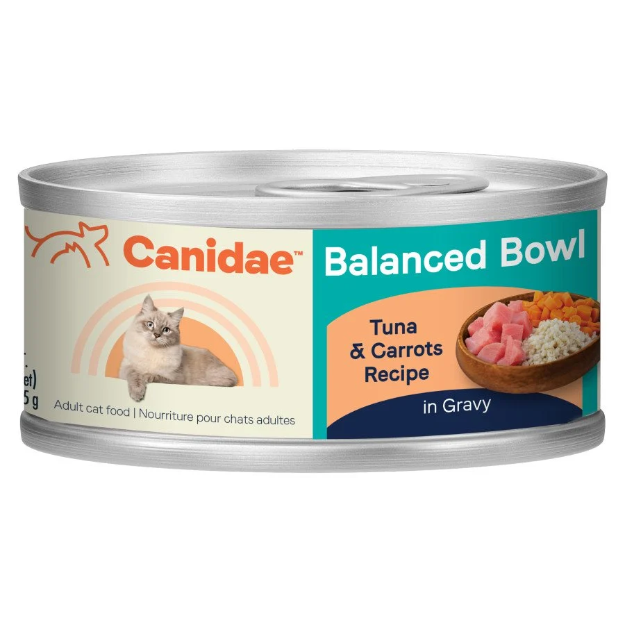 First-Class CANIDAE Balanced Bowl Canned Adult Wet Cat Food Tuna Carrots 3-oz Powerful