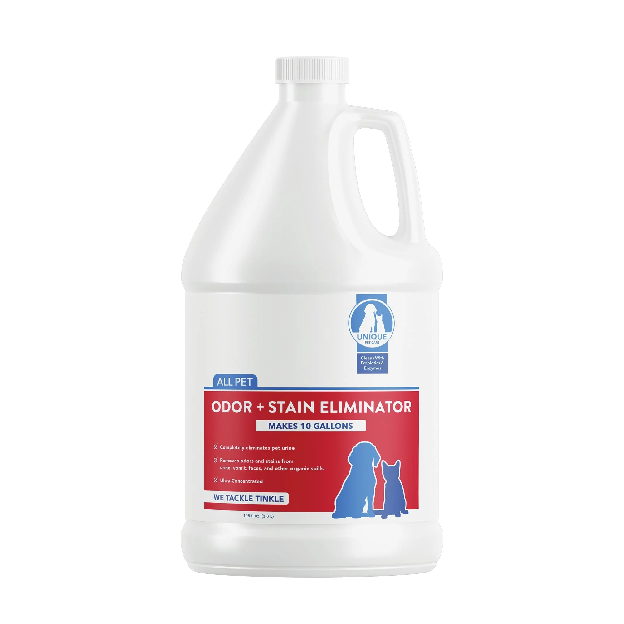 Safe Unique Pet Odor and Stain Eliminator Liquid Concentrate — 128 oz Makes 10 Gallons Functional