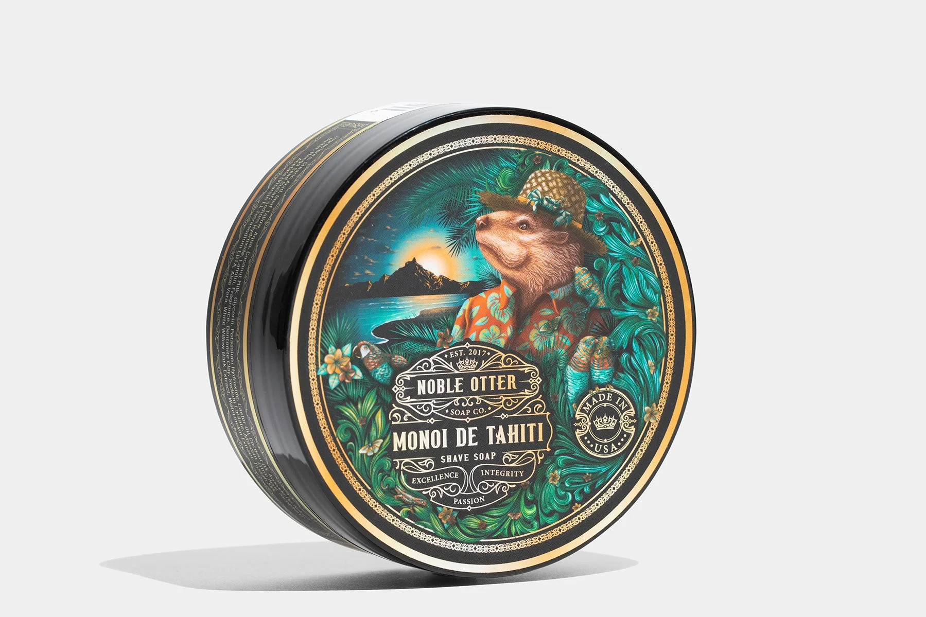 Environmentally Friendly Monoi de Tahiti Shave Soap World-Class