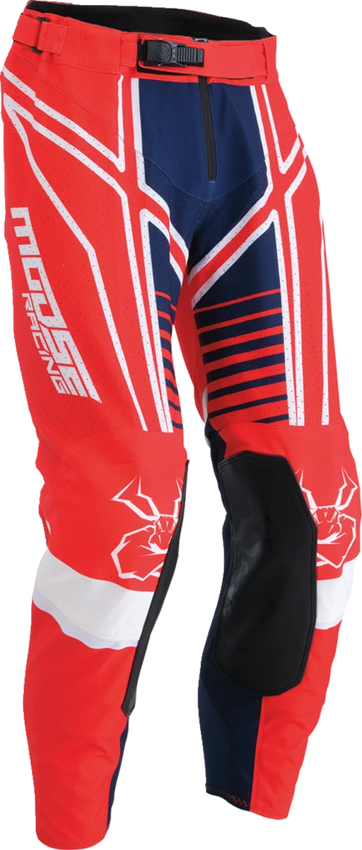 Enhanced MOOSE RACING Agroid Pants - Red White Blue - 28 2901-10905 Smooth