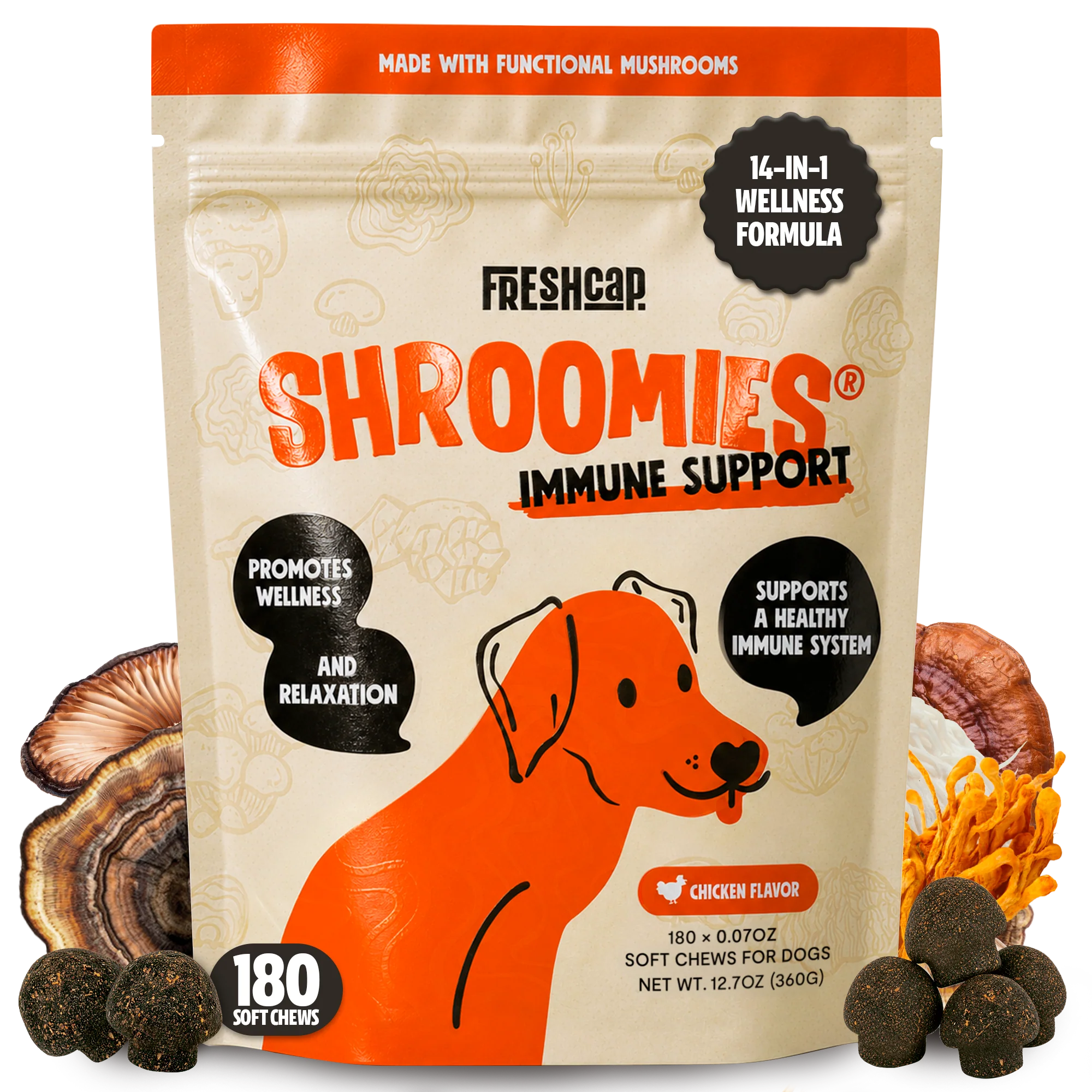 Versatile Organic Mushroom Complex for Dogs Safe