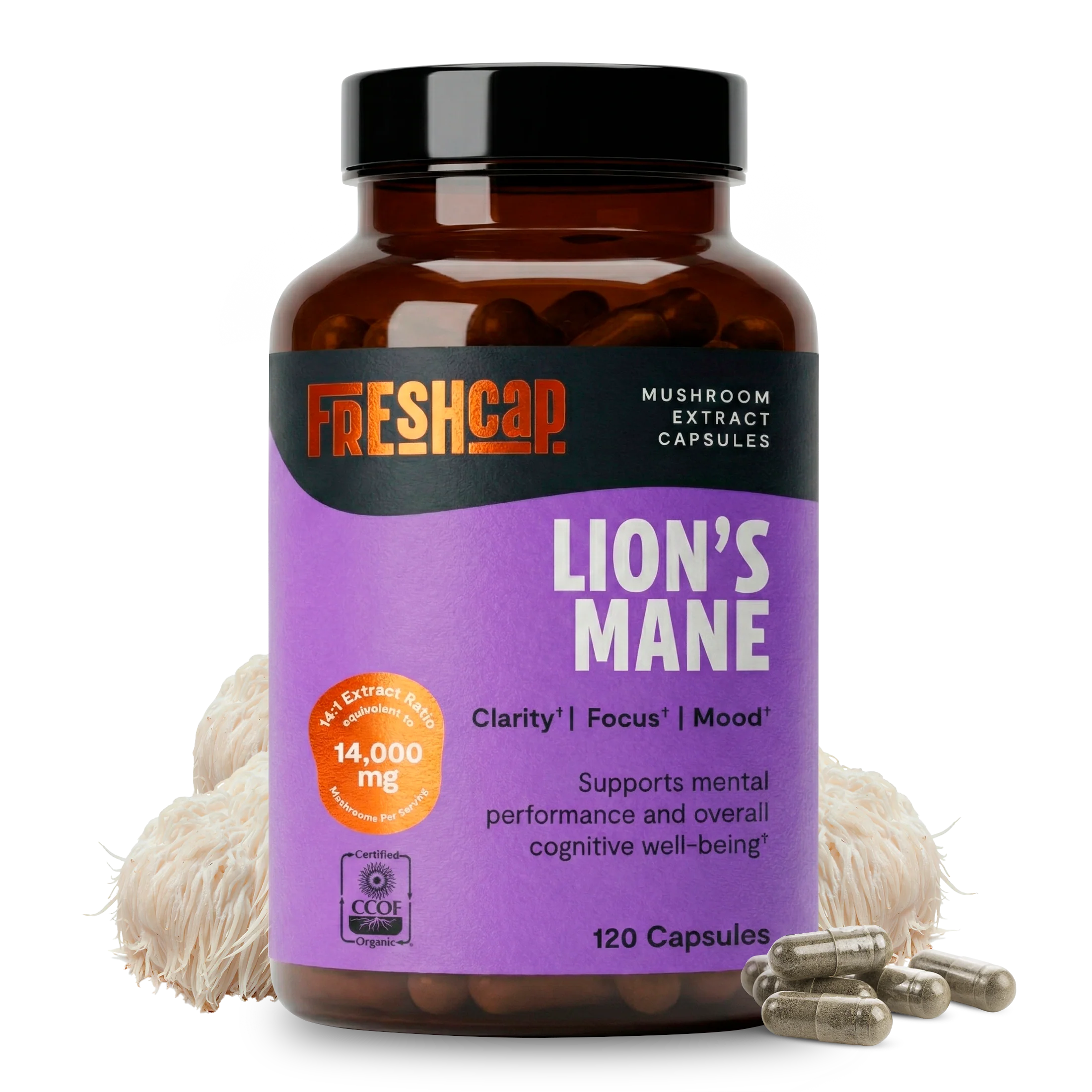 Optimized Organic Lion s Mane Capsules Environmentally Friendly