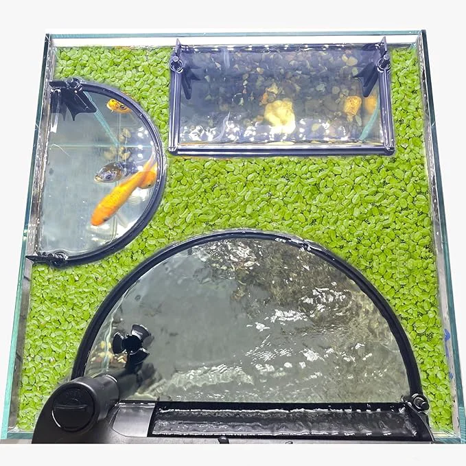 Sustainable Floating Plant Corral for Aquarium Fish Tank Accessories to Separate Floating Practical