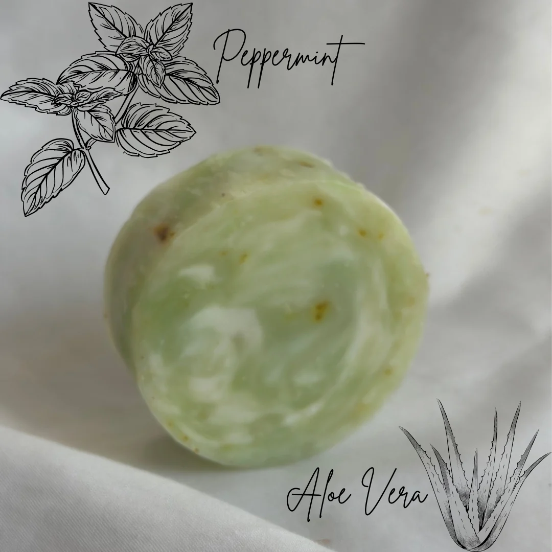 Safe Aloe Peppermint Soap Bar Casual