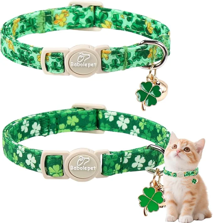 Artisan 2 Pack St. Patrick s Day Cat Collars Efficient