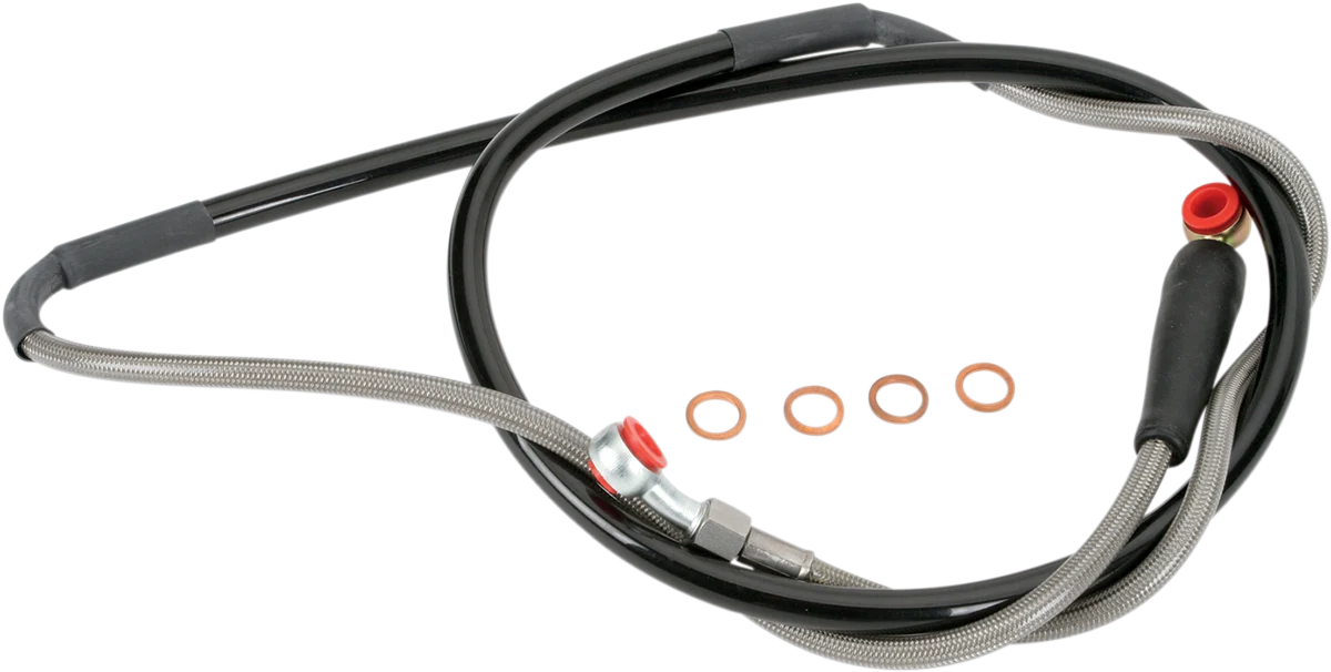 Carefully Designed MOOSE RACING Brake Line - Front - Stainless Steel - Yamaha Y01-1-043 P Fashionable