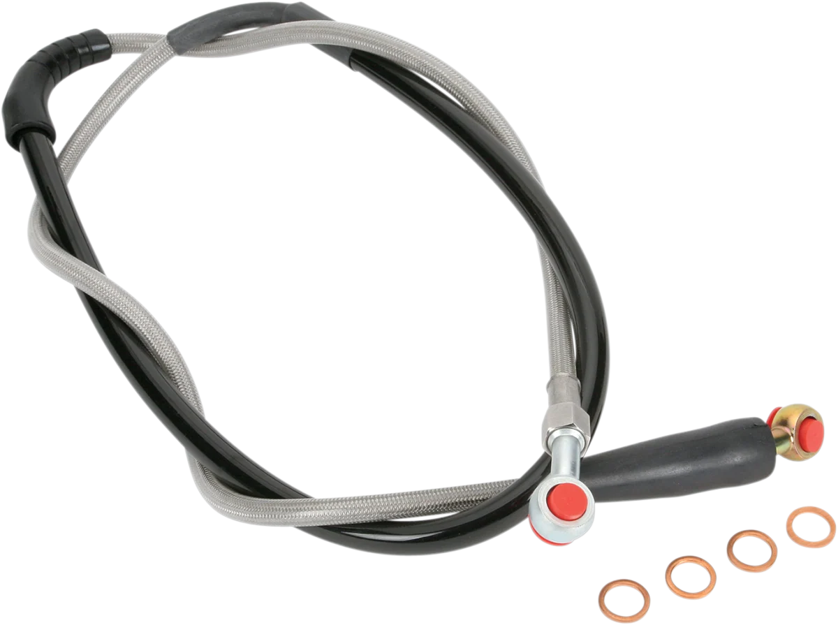 Dependable MOOSE RACING Brake Line - Front - Stainless Steel - Honda H02-1-043 P Relaxed