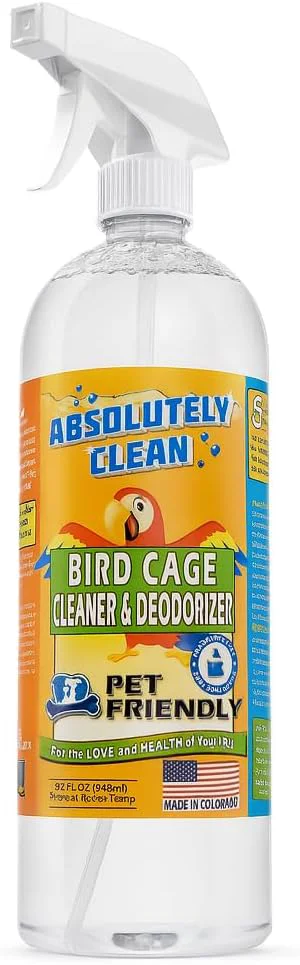 Sustainable Absolutely Clean Bird Cage Cleaner and Deodorizer Eco-Friendly