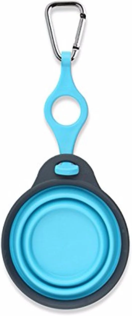 Original Dexas Popware for Pets Travel Pet Cup with Bottle Holder and Carabiner Gray BlueAbout ThisOverview Modern