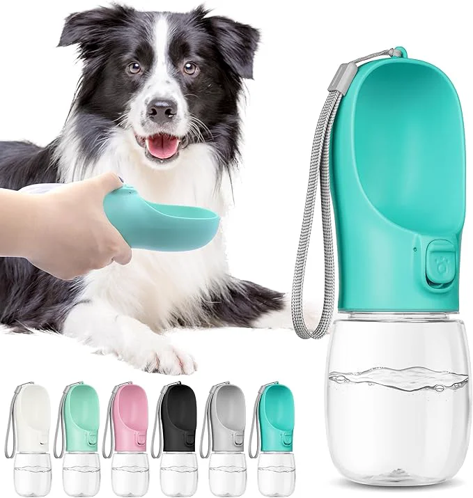 User-Friendly Portable Dog Water Bottle with Bowl Leak Proof Convenient for Walking Hiking and Camping Blue 12oz About ThisOverview Secure
