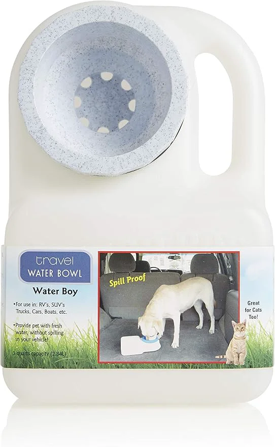 Advanced Lixit® Water Boy Portable Travel Dog Bowl - 3 Quart Spill Self Filling Pet Water Bowl - Made in USA White 1 Pack About ThisOverview Smart
