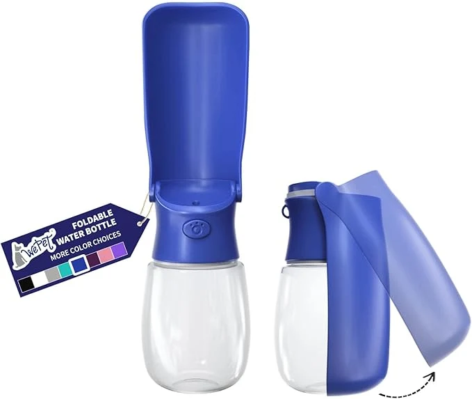 World-Class WePet Foldable Portable Dog Water Bottle Puppy Water Dispenser with Drinking Feeder 12 OZ High-Temperature Resistant Leak Proof for Pets Outdoor Walking Hiking Travel Food Grade Plastic BPA About ThisOverview Carefully Designed