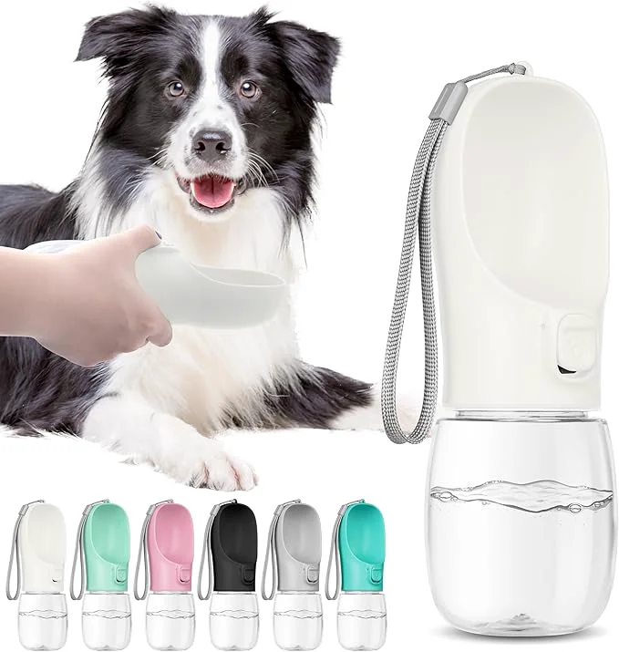 Quality Portable Travel Dog Bottle with Bowl Leak Proof Convenient for Walking Hiking and Camping White 12oz About ThisOverview Excellent
