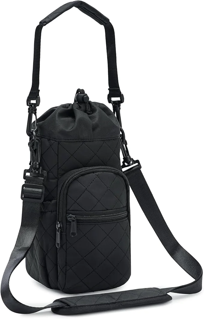 Powerful sportsnew Water Bottle Holder with Strap 32oz 40oz Insulated Water Bottle Carrier Sling Bag with Phone Pocket CrossbodyAbout This Reusable