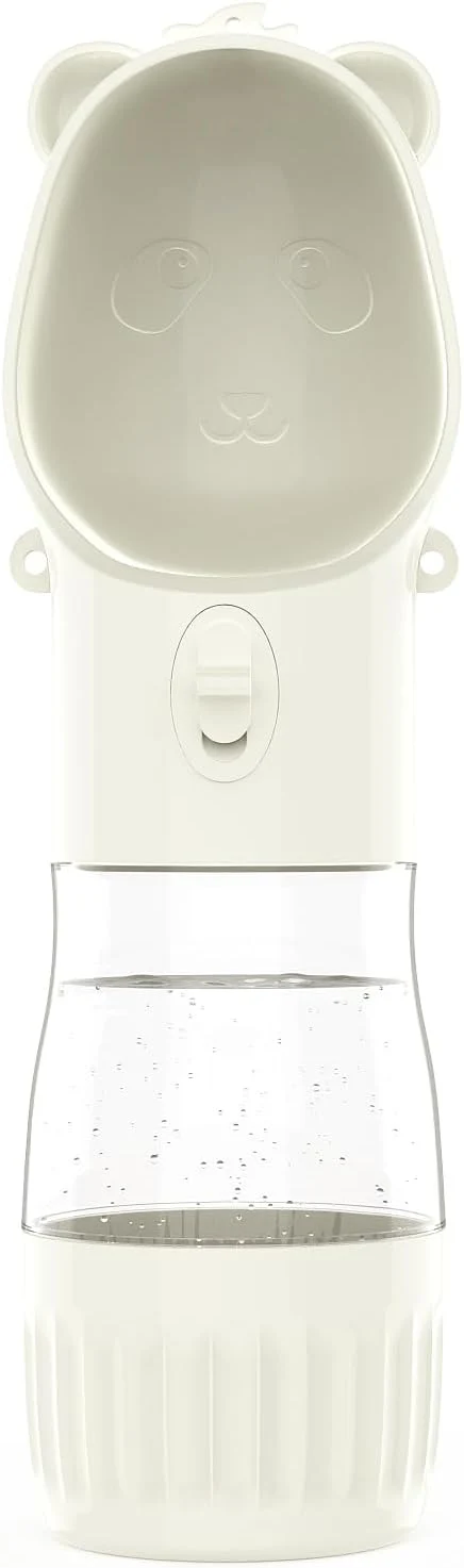 Detailed YFL Portable Dog Water Bottle with Food Container - 2 in 1 Travel Puppy Water Dispenser with Crossbody Sling Strap - Leak Proof Aesthetic Dog Walking Accessory for Hiking White About ThisOverview Exclusive