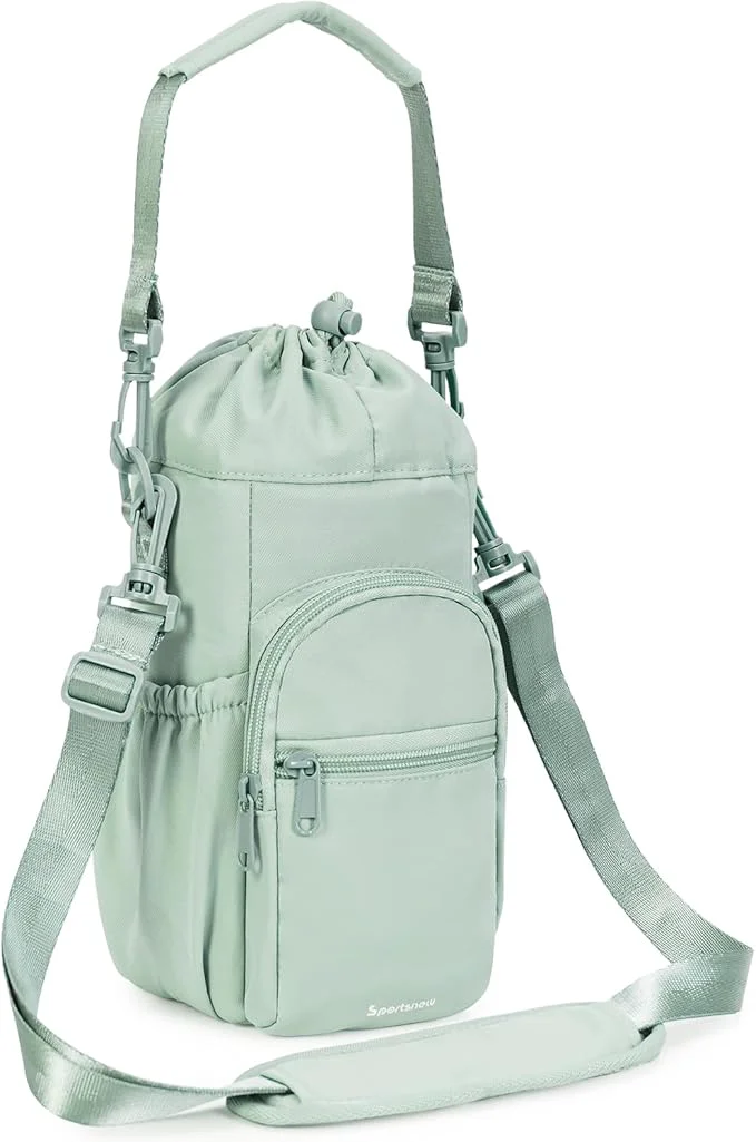 First-Class sportsnew Water Bottle Holder with Strap 32oz 40oz Insulated Water Bottle Carrier Sling Bag with Phone Pocket CrossbodyAbout This High-End