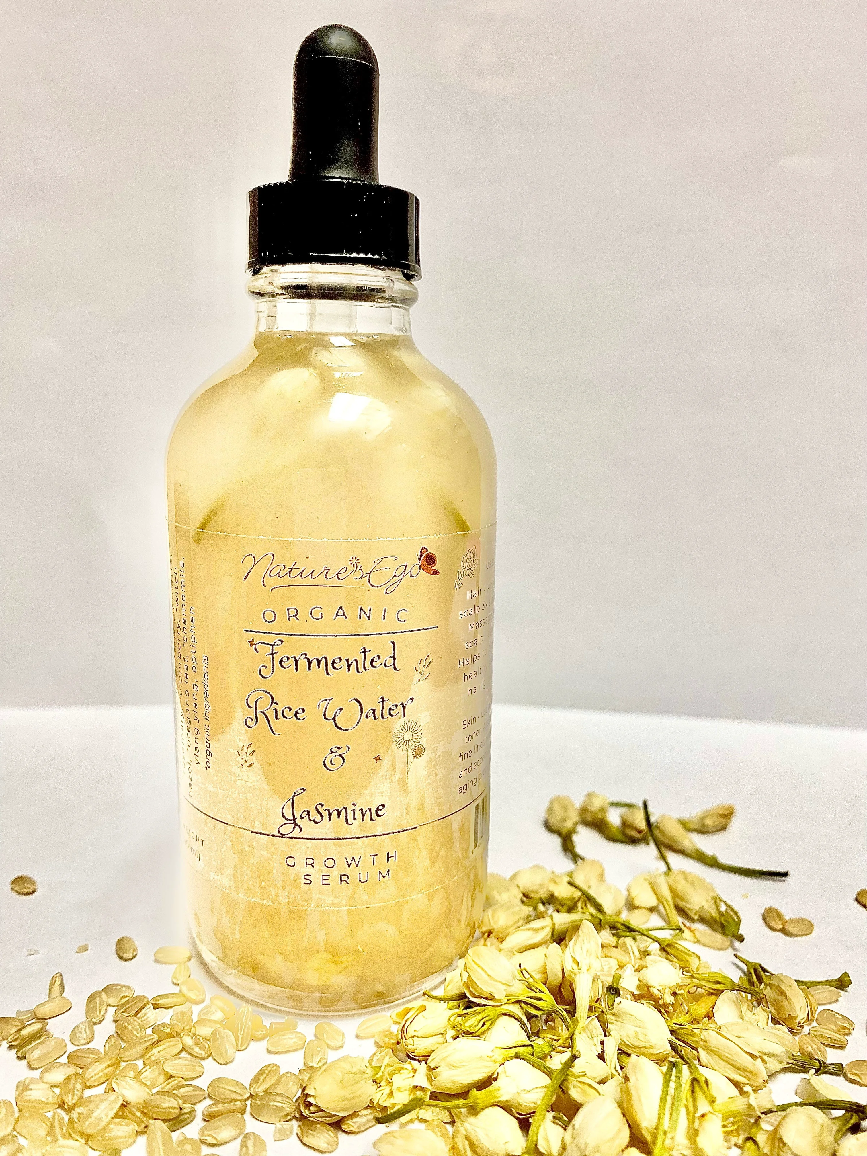 Quality Fermented Rice Water Jasmine Serum all hair types Organic