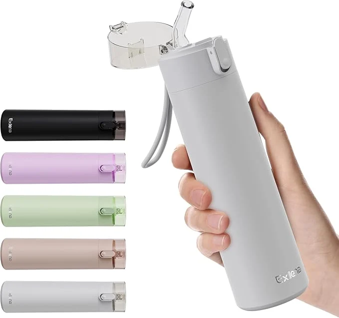 Convenient 9oz Small Water Bottles with Straw Mini Water Bottle One-Hand Open De Fast