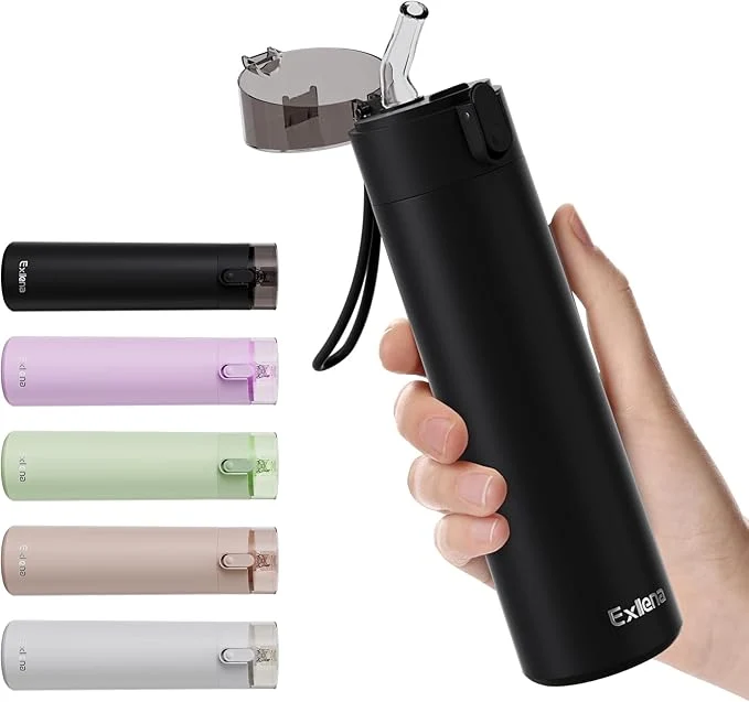 Prestigious 9oz Small Water Bottles with Straw Mini Water Bottle with One-Hand Op Fine Crafted