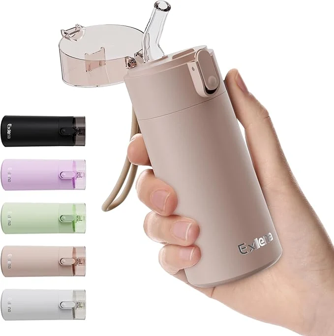 Easy-to-Use 5oz Small Water Bottles with Straw Mini Water Bottle with One-Hand Op High-Quality