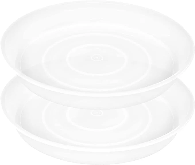 Responsible 2 Pack of 14 inch Plant Saucer 1.7 Depth Tray Large Deep Garden Plastic Professional