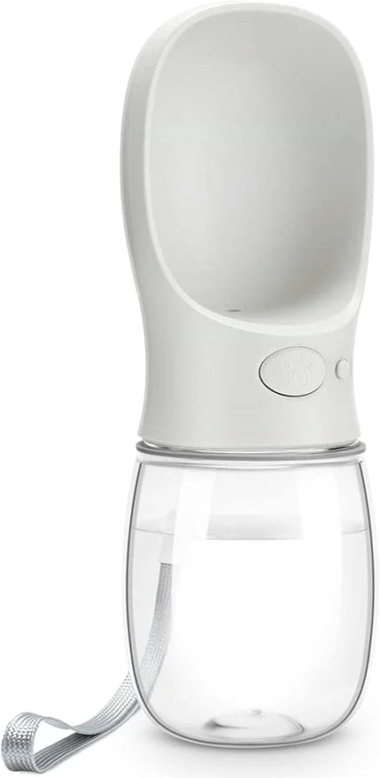 Premium Dog Water Bottle Leak Proof Portable Pet Water Bottles for Dogs Puppy Water Dispenser with Drinking Feeder for Travel Milk White 12oz About ThisOverview Specialty