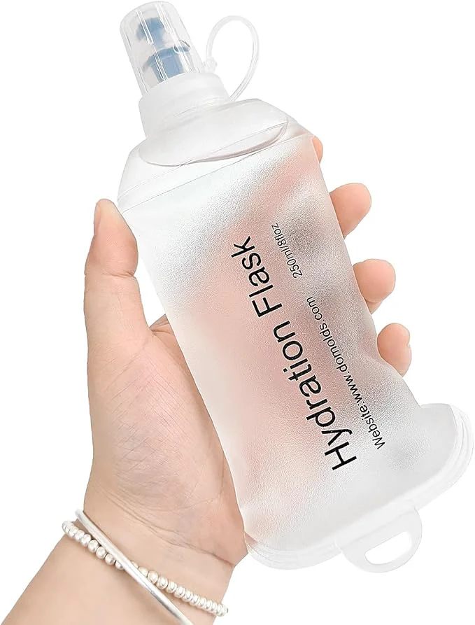 First-Class GYGYL Soft Flask TPU Collapsible Soft Water Bottle for Hydration Pack Running Vest Leak-Proof Folding Water Bottle for Hiking Cycling Climbing Jogging-250ml WhiteAbout ThisOverview World-Class