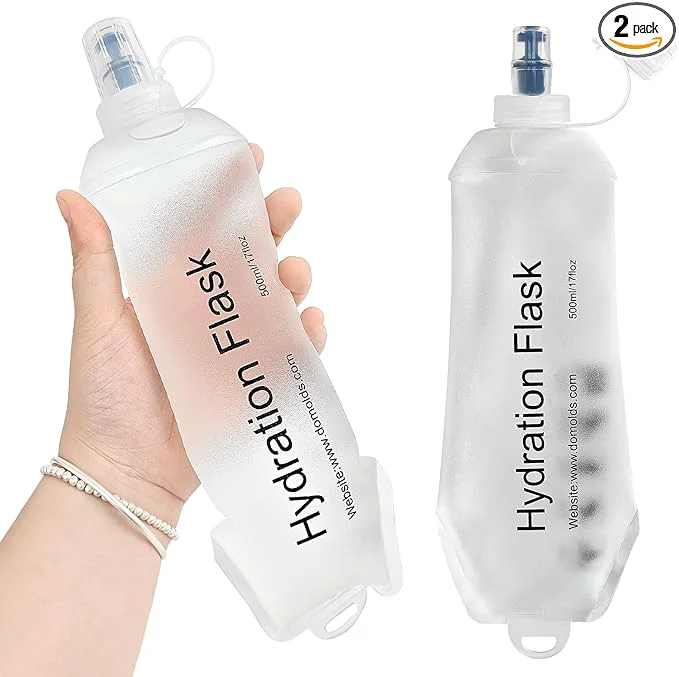 Green GYGYL Soft Flask TPU Collapsible Soft Water Bottle for Hydration Pack Running Vest Leak-Proof Folding Water Bottle for Hiking Cycling Climbing Jogging-500ml White 2pcsAbout ThisOverview Powerful