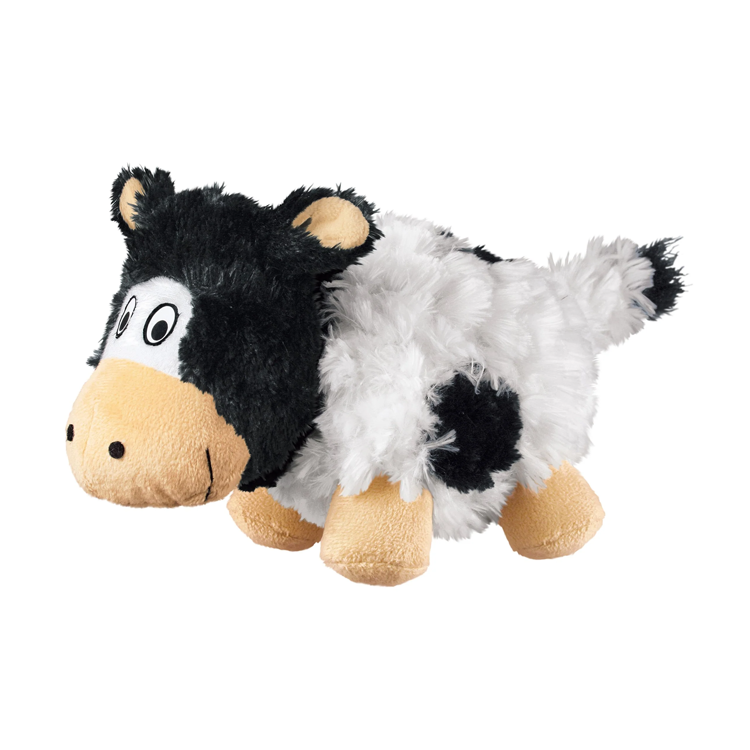 Practical KONG Barnyard Cruncheez Cow Toy Small – Plush Crunch Rattle Convenient