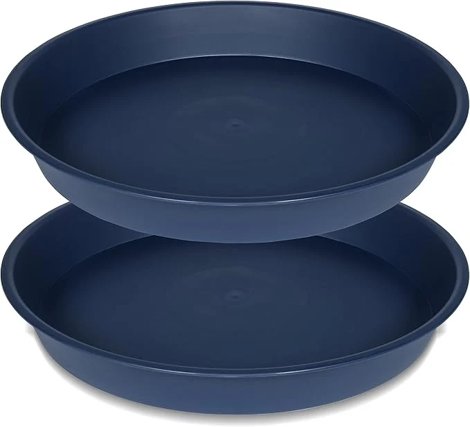 Carefully Designed 2 Pack of 8 inch Plant Saucer Clear Heavy Duty Plastic Plant Water Tray 8 inch Recyclable