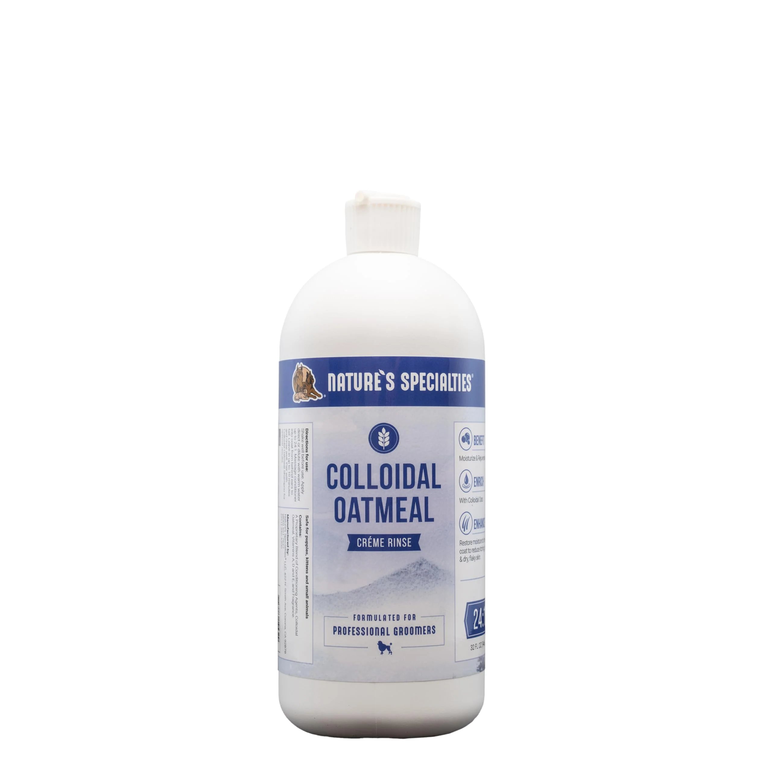 Professional Nature's Specialties Colloidal Oatmeal Creme Rinse Ultra Concentrated Conditioner for Pets – Up to 6 Gallons Made in USA Casual