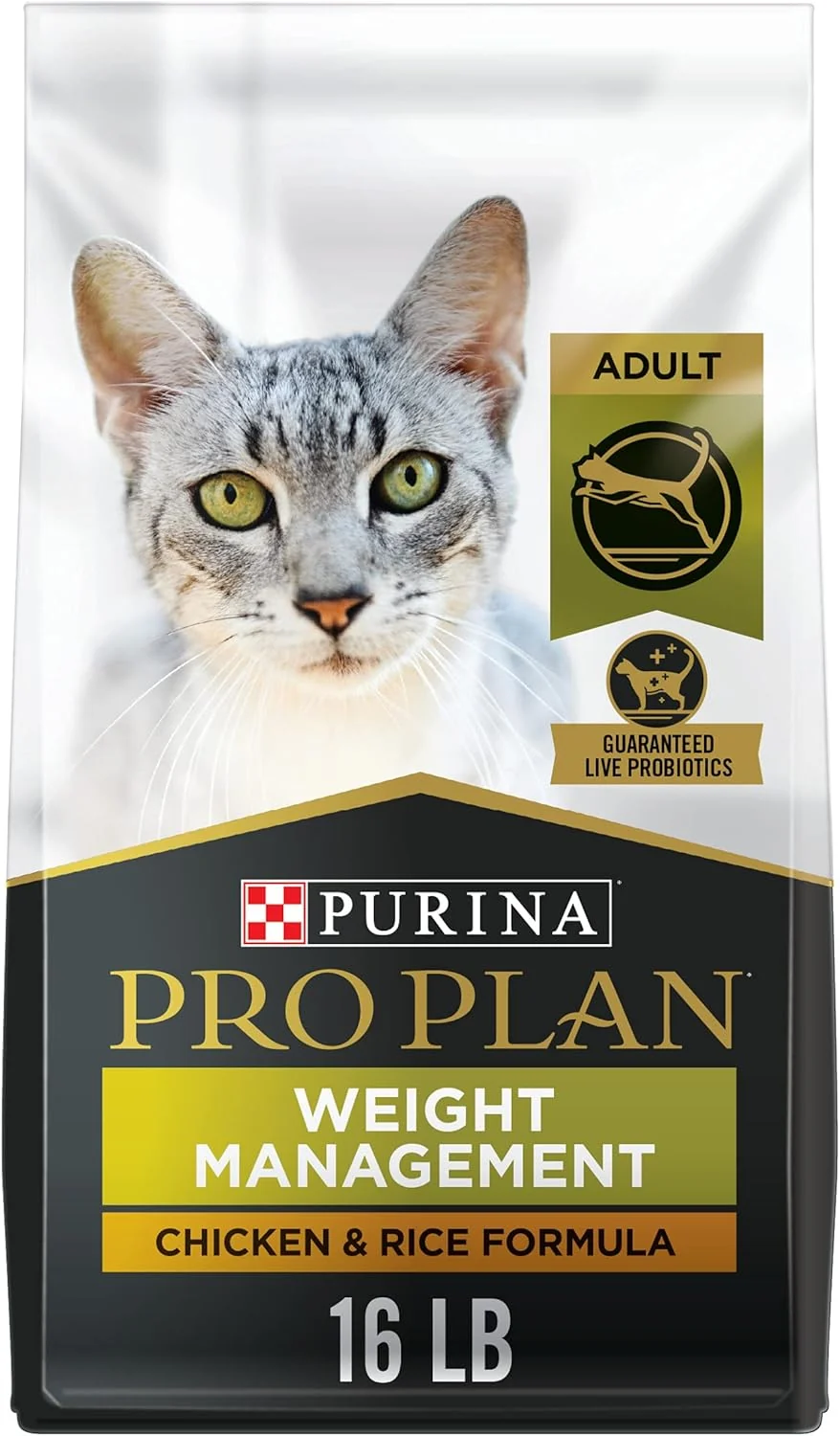 Verified Purina Pro Plan Weight Control Dry Cat Food Chicken and Rice Formula - 16 lb. Bag Effective