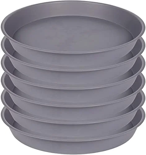 Next-Generation 6 Pack Plant Saucer 4 5 inch Heavy Sturdy Plant Drainage Tray Soft