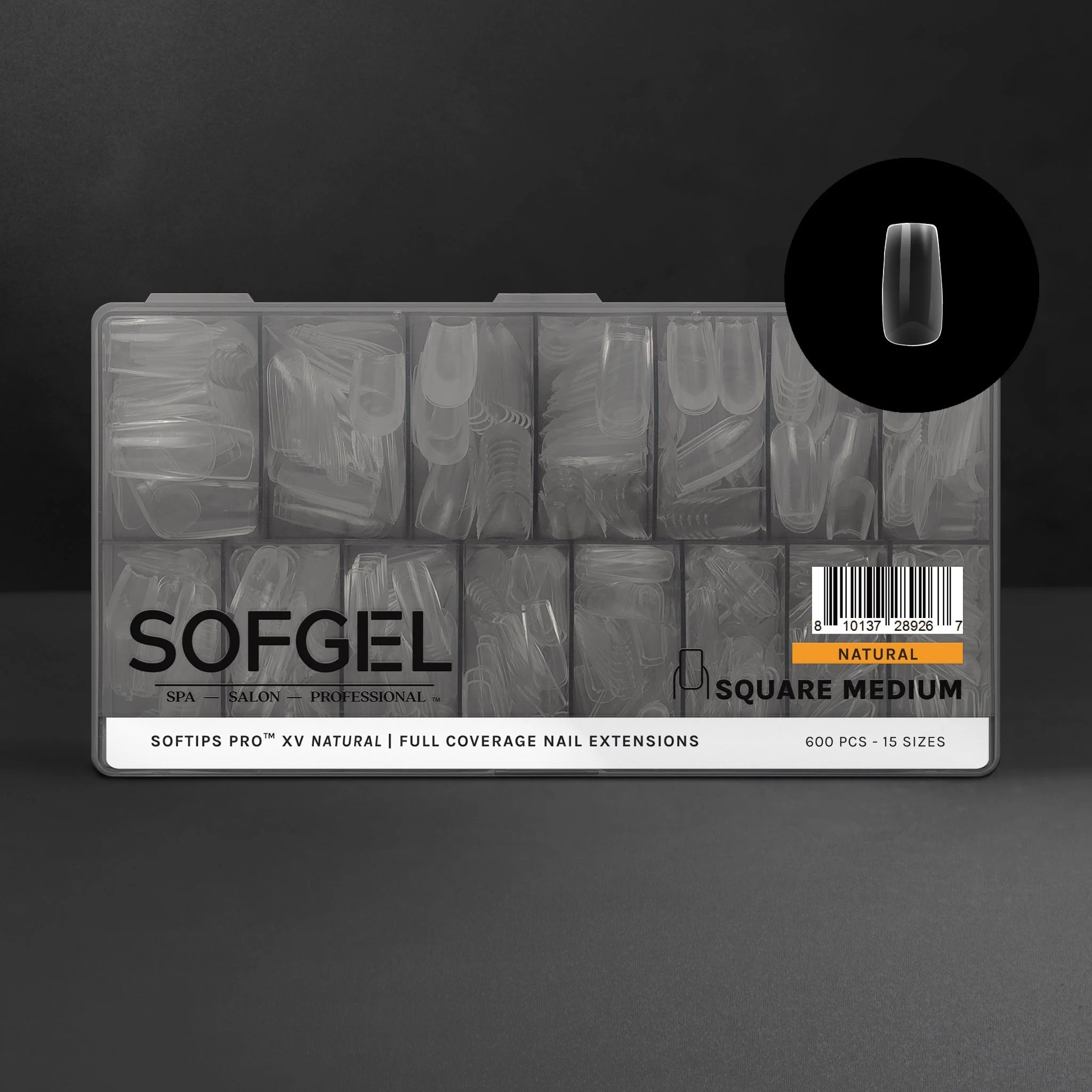 Functional SOFTIPS PRO™ XV NATURAL - SQUARE MEDIUM User-Friendly