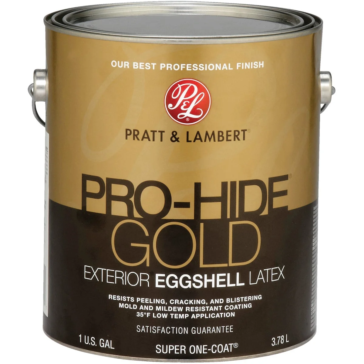 Premium Material Pratt Lambert Pro-Hide Gold Latex Eggshell Exterior House Paint Base 1 1 Gal. Expertly Made