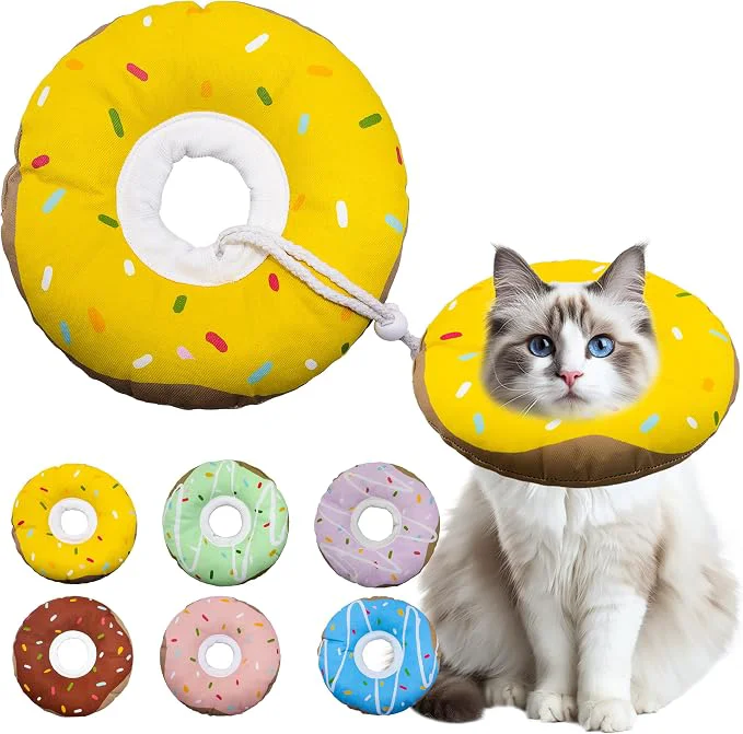 Classic Cat Cone Collar Soft Adjustable Cat Recovery Collar Kitten Cones to Stop Superior