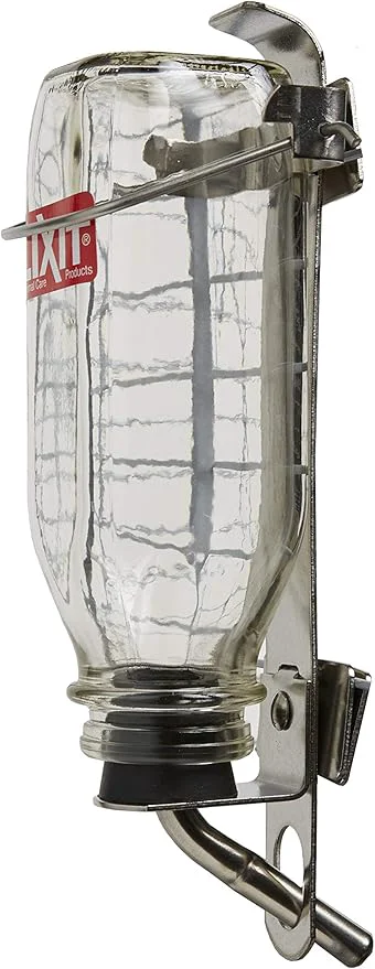 Fine Lixit Heavy Duty Deluxe Glass Water Bottles for Birds Dogs and Small Animals. 16oz Medium Tube About ThisOverview Proven