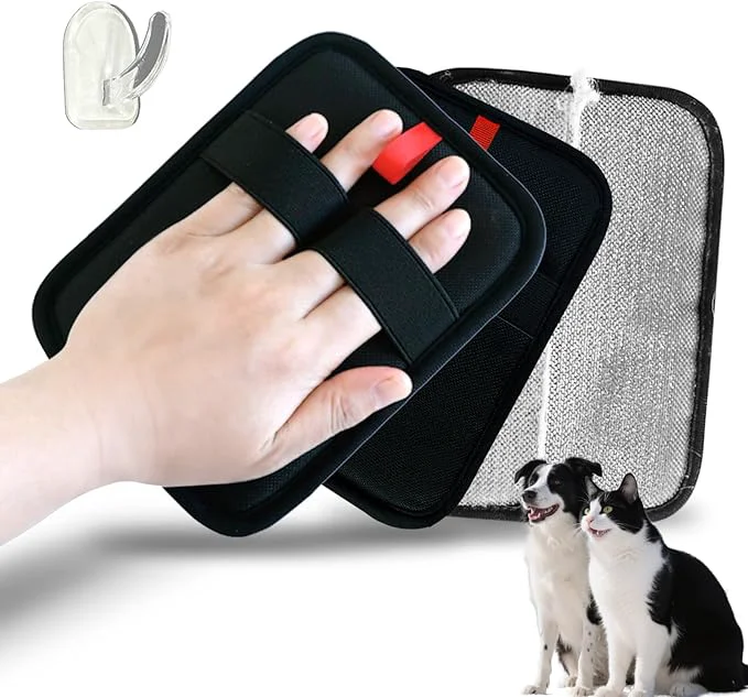 Fashionable Pet Hair Removal Glove for Dogs Cats Electrostatic Gloves Pet Hair Removal Tool Mitt，Dog Cat Hair Remover for Furniture Couch Carpet Clothing and Bedding，Reusable Pet Hair Remover Tool 2 PacksAbout This Relaxed