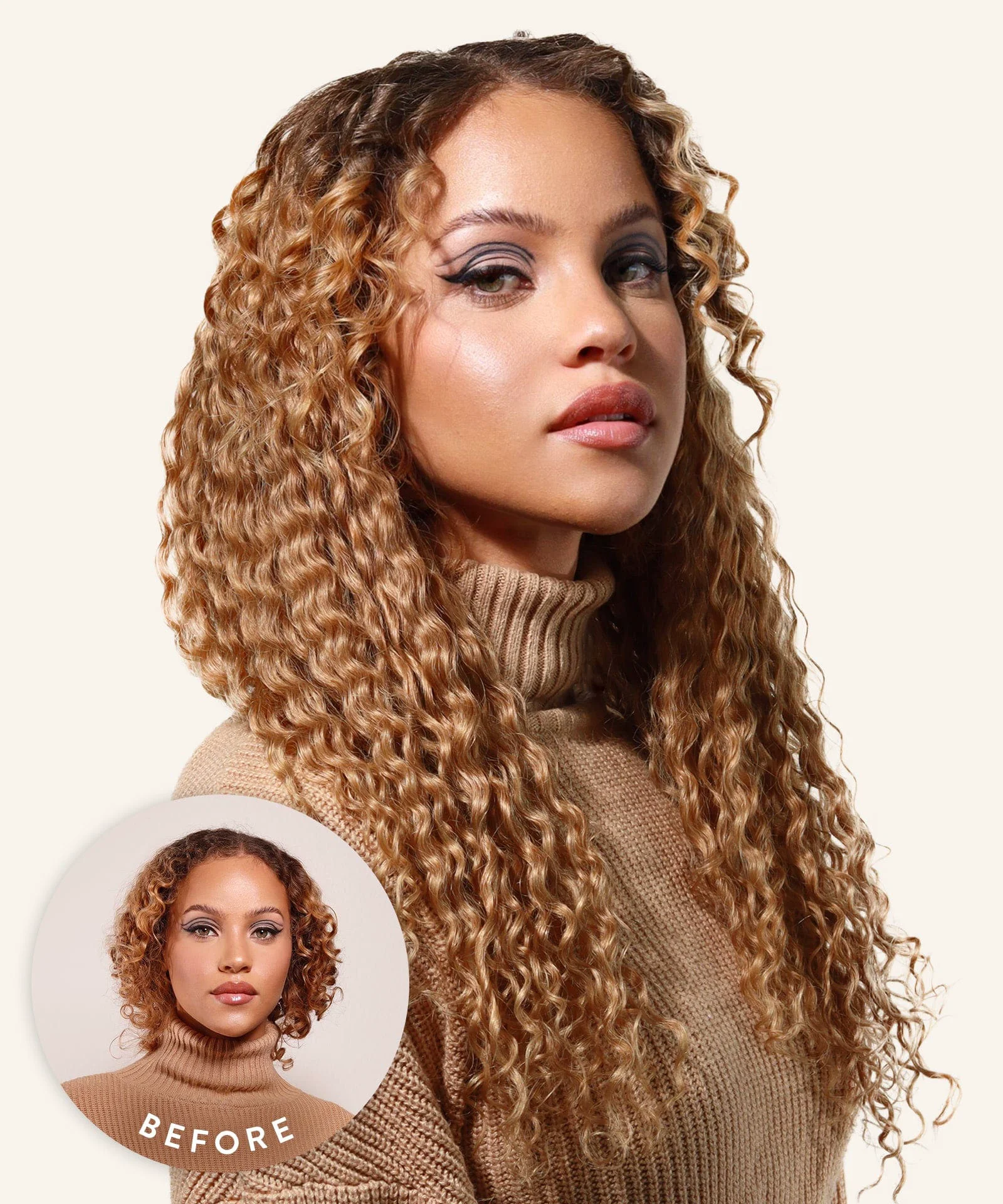 Safe Tight Curly Classic Clip-In Hair Extensions Carefully Designed