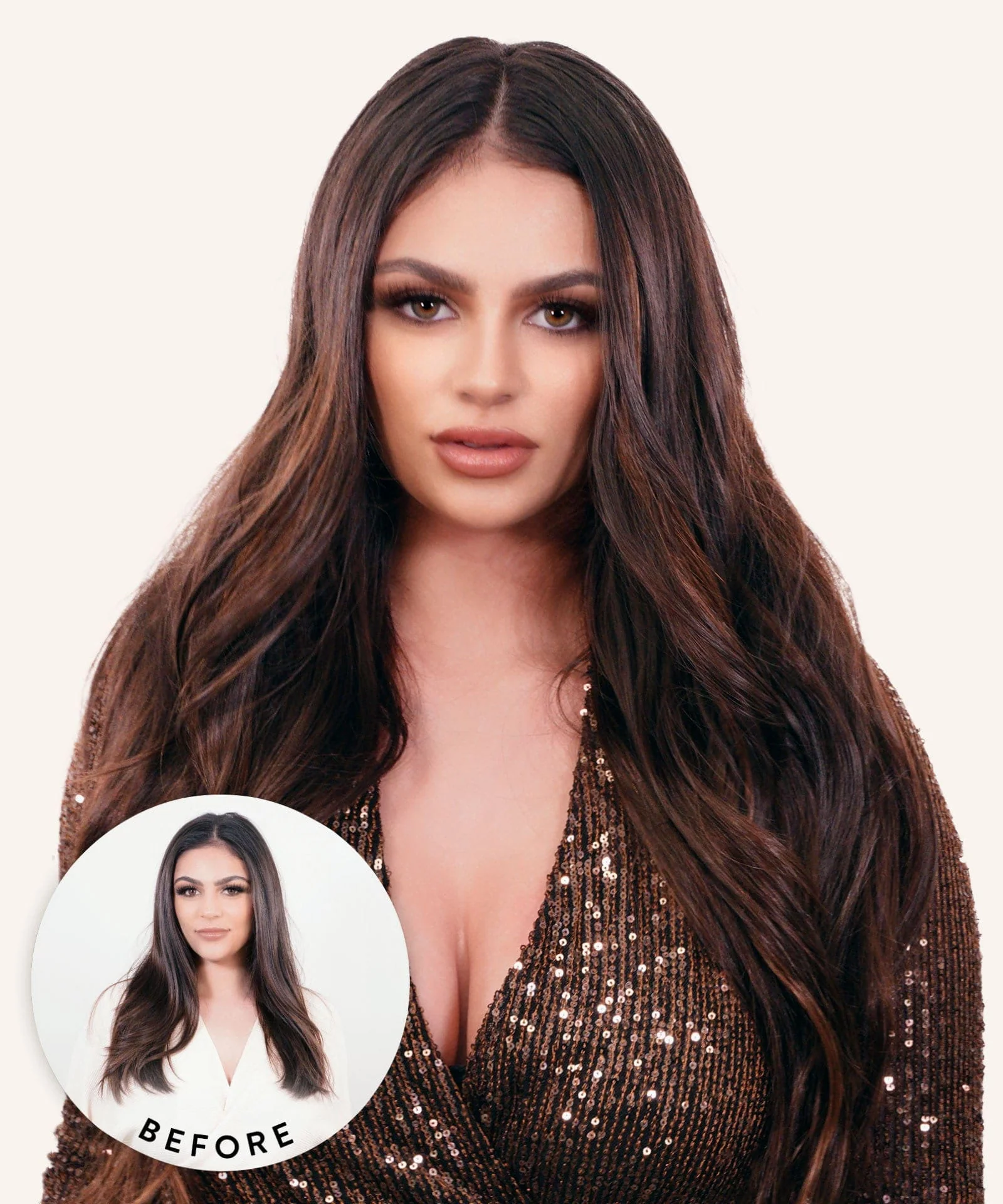 Prestigious Straight Classic Clip-In Hair Extensions Functional