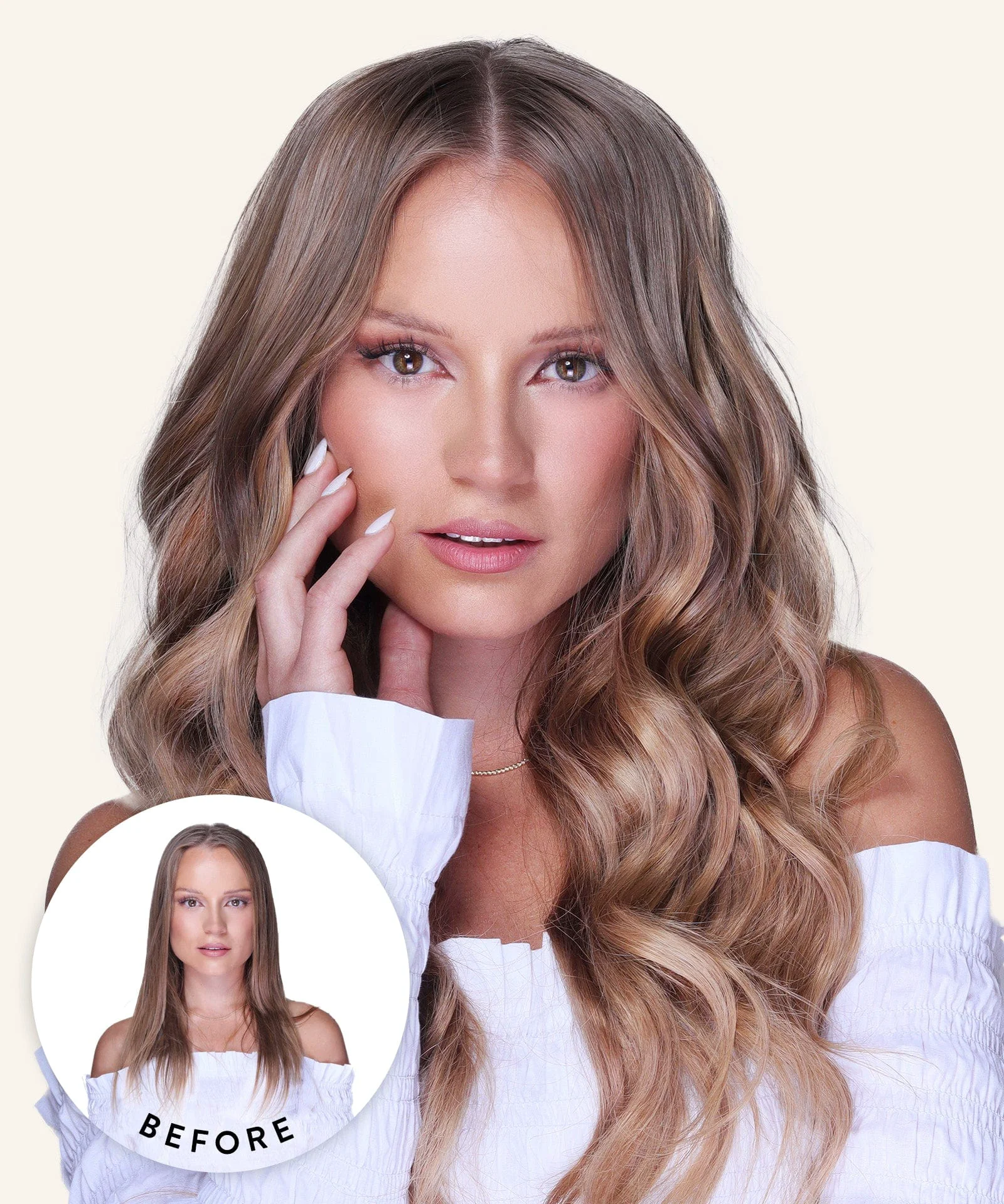 Premium Wavy Classic Clip-In Hair Extensions Contemporary