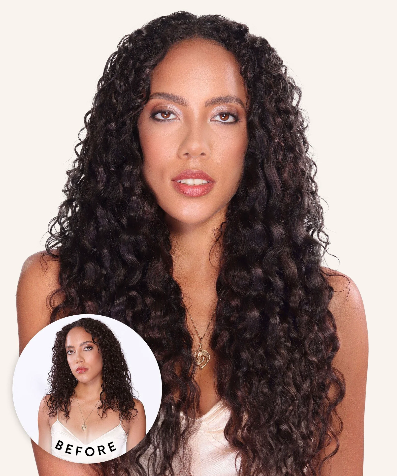 Convenient Curly Classic Clip-In Hair Extensions Healthy