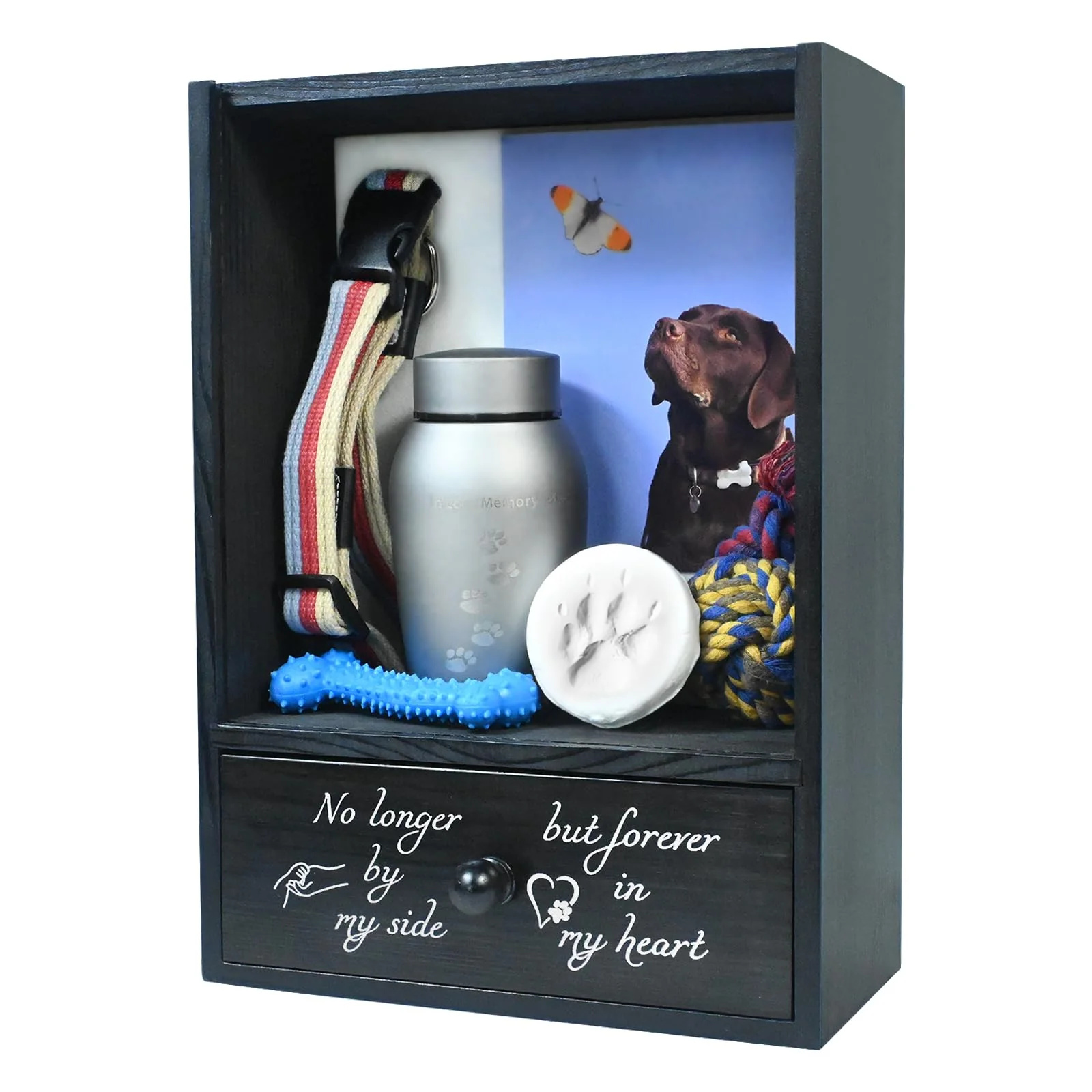 Exceptional Favonuovy Pet Memorial Shadow Box Keepsake 9.3x13 – Large Dog Memorial Gift Display Case Genuine