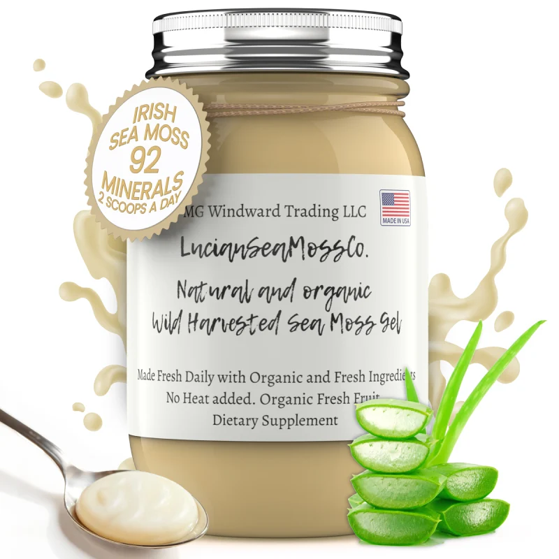 Flexible Aloe Vera Infused Organic Sea Moss Gel Optimized